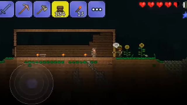 Выживание в Terraria на Android #1! Пещаная буря в бутылке и дом! смотреть онлайн