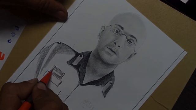 Sketch of an army officer || Jai hind ||vk art || смотреть онлайн