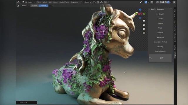 Baga Ivy Generator – Add ivy freely with drawing tools! смотреть онлайн
