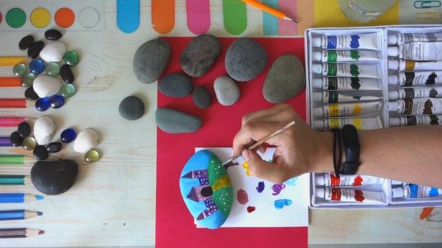 Игровой набор. Роспись камней. Урок для детей от 6 лет. смотреть онлайн