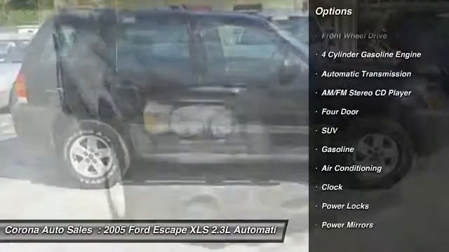 2005 Ford Escape XLS 2.3L Automatic Auburndale FL 33823 смотреть онлайн