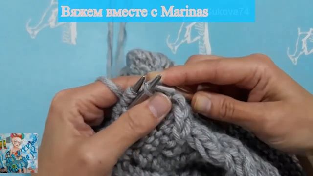 Закрытие методом 3 х спиц. Сшивание на трёх спицах смотреть онлайн