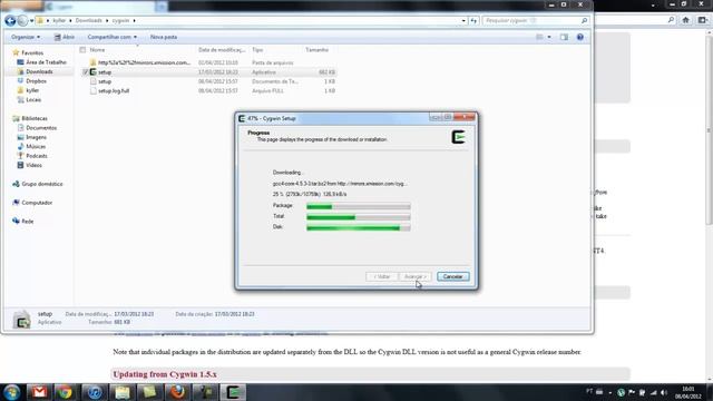 Instalando o gcc dentro do cygwin смотреть онлайн