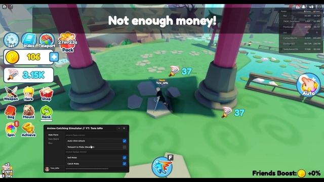 Roblox Anime Catching Simulator Script - Auto Farm GUI & More смотреть онлайн