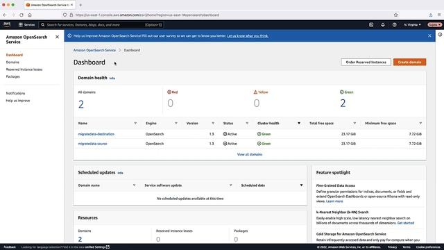 How can I migrate data from one Amazon OpenSearch Service domain to another? смотреть онлайн
