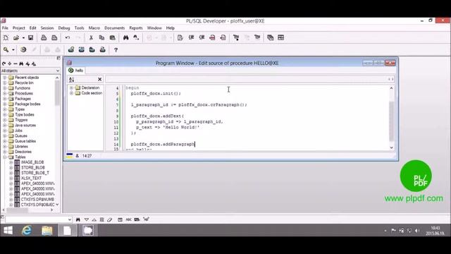 PL/OFFX Hello World DOCX смотреть онлайн