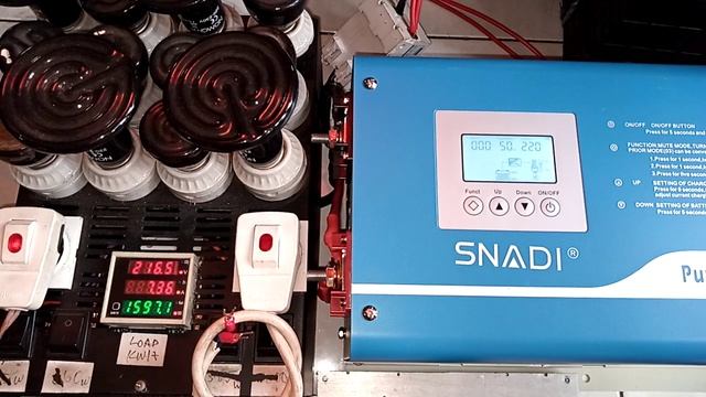 1981430444 Test Beban Low Frequency Inverter 1500w 12v Trafo Toroidal Frekuensi UPS PSW