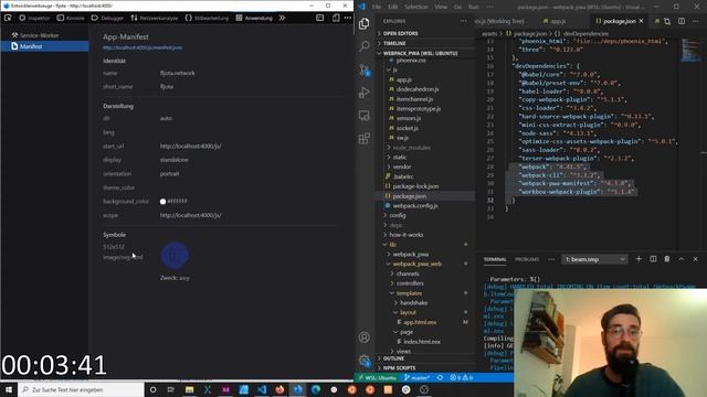 Die Offline Fähigkeit der Webapp mit webpack & workbox: manifest.json & sw.js | fljota.network p0 2 смотреть онлайн