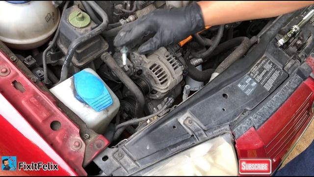 How to Remove Alternator on a Volkswagen Jetta 1998 - 2005 Vw смотреть онлайн