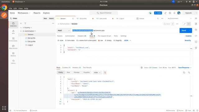 Переменные в Postman