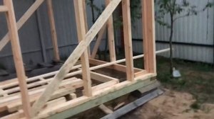 Строительство каркасный сарай 2 на 4