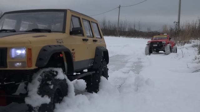 ОЧИСТКА ДОРОГИ ОТ СНЕГА ... Радиоуправляемый снегоуборщик ... RC snow plow смотреть онлайн