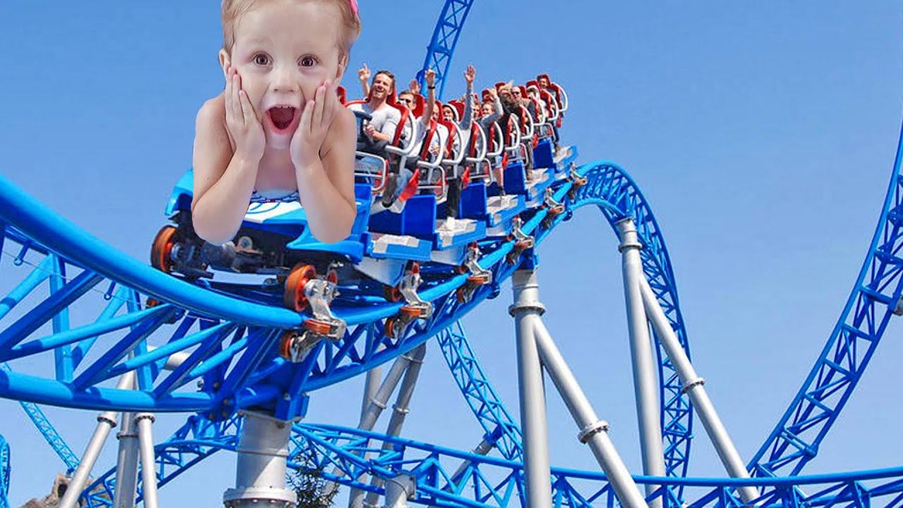 Влог для детей: Парк аттракционов, сумасшедшие горки и игры в лабиринте смотреть онлайн