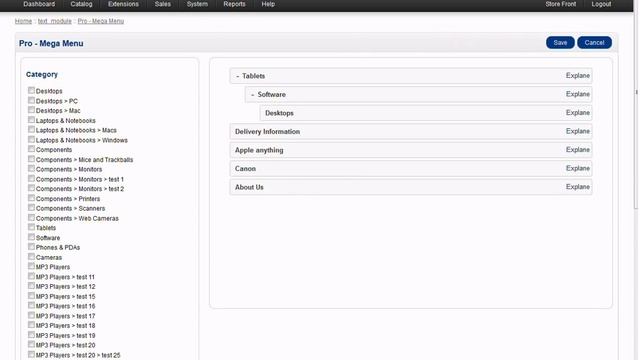 Pro mega menu module - Opencart смотреть онлайн