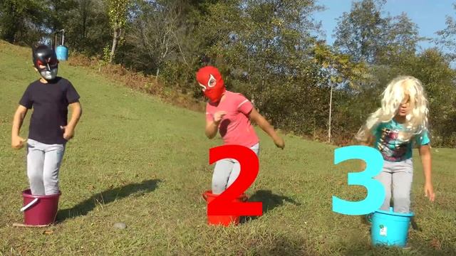 Learn Bucket Colors With Five Little Babies Jumping On The Bed Educational Videos Good Song For Kid