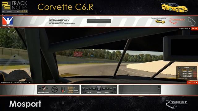 Adam Brouillard demonstrates the proper line in a Corvette C6.R at Mosport смотреть онлайн