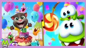 Говорящий Том против Ам Няма.День Рождения Мультгероев.Головоломки против Вечеринки