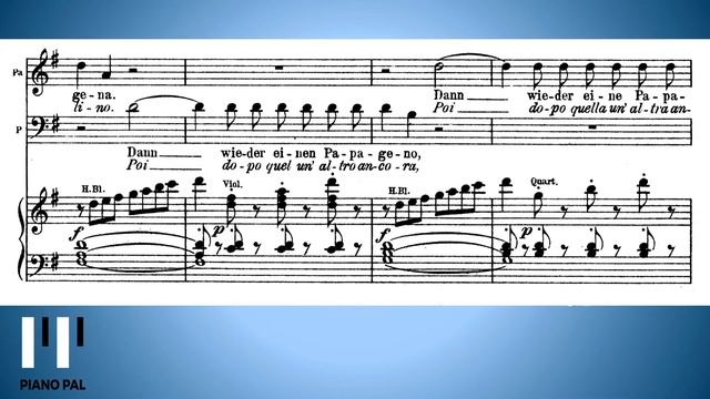 Papagena W.A. Mozart KARAOKE/ACCOMPANIMENT with baritone смотреть онлайн