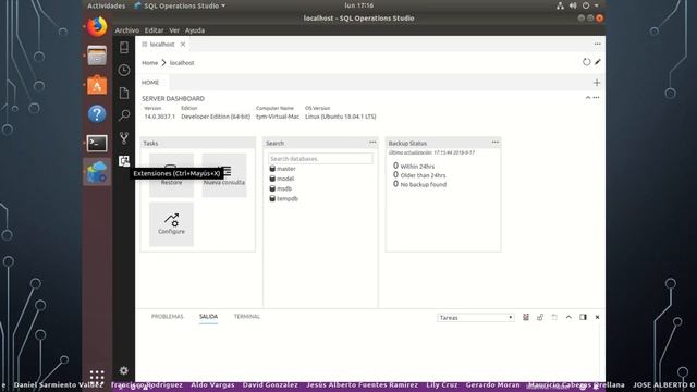 Cómo INSTALAR SQL OPERATIONS STUDIO En Dist. Linux | Ubuntu 18.04 смотреть онлайн