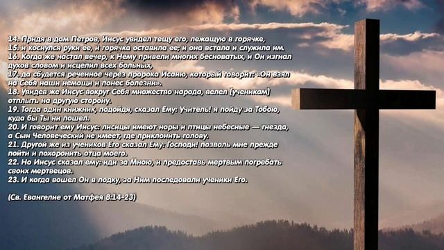 Евангелие дня. 17 июля 2021. Чтение от Матфея смотреть онлайн