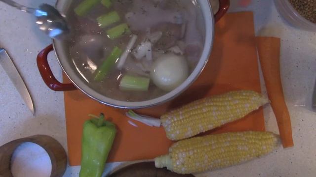 Куриный суп с гречневой крупой. смотреть онлайн