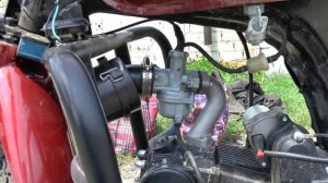 Замена воздушного фильтра на мопеде Альфе RM - 3  на фильр от питбайка.
