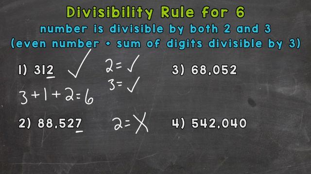Divisibility Rule for 6 | Math with Mr. J смотреть онлайн