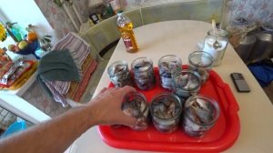 Рыбные консервы в автоклаве. Караси в автоклаве....