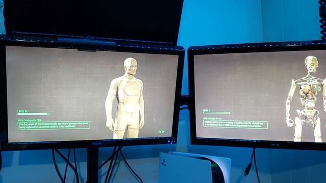 Fallout 4 PS5 (Left Monitor) load time comparison vs PS4 Pro (Right Monitor) смотреть онлайн