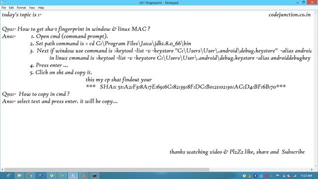 How to get sha1 fingerprint in window ? смотреть онлайн