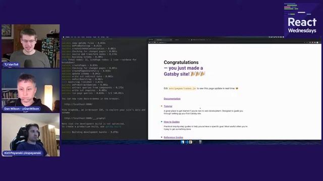 React Wednesdays: Building Documentation and Demos with Gatsby смотреть онлайн