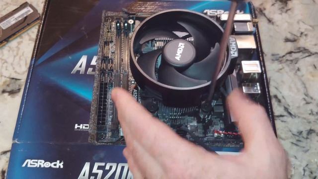 Installing Ryzen 3 3100 into AsRock A520m ITX AC motherboard, AM4 CPU смотреть онлайн