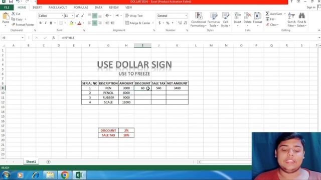 EXCEL-CLASS 15-DOLLAR SIGN||LEARN WITH ALI ABBAS смотреть онлайн