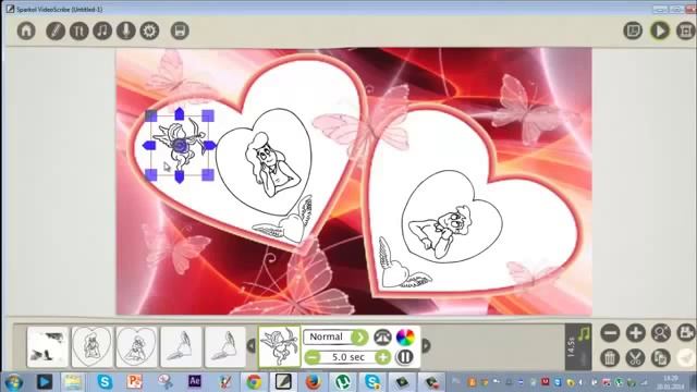 Рисованное видео Поздравление ко дню Св Валентина смотреть онлайн