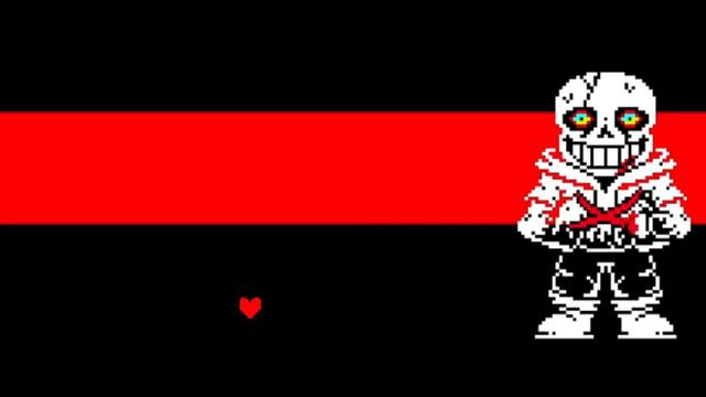 (UNDERTALE/DC2)dustswap Sans Battle Animation