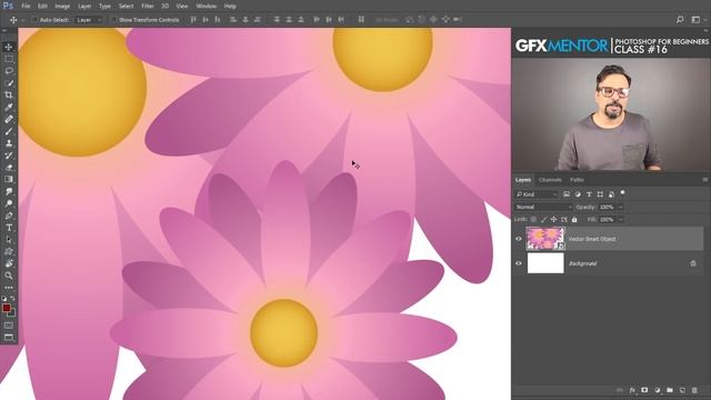 Vector Smart Objects - Adobe Photoshop for Beginners - Class 16 - Urdu / Hindi смотреть онлайн