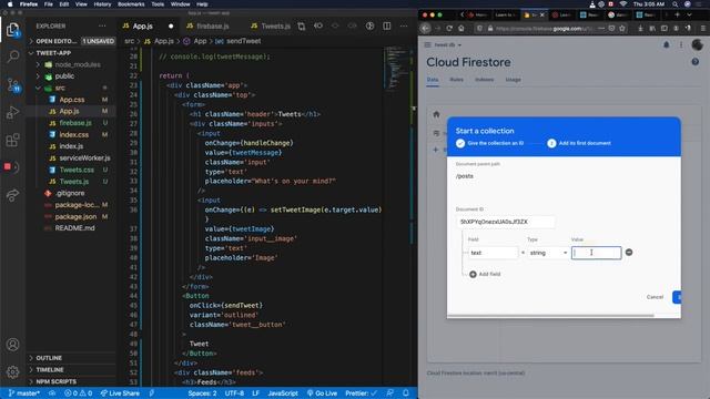 Using a Firebase db for storing tweets data смотреть онлайн