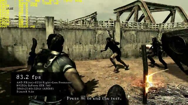 Resident Evil 5 4K Benchmark | FX-8350 OC | MSI GTX 760 4GB OC смотреть онлайн