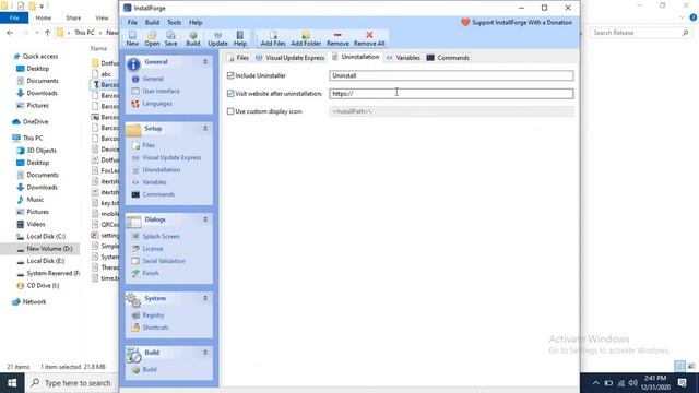 How to make setup File from EXE using Install forge (FREE) смотреть онлайн