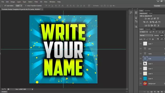 FREE Youtube Avatar Template (Photoshop Template) смотреть онлайн