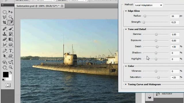 Adobe Photoshop CS5 HDR Tutorial - How to use Photoshop HDR Toning смотреть онлайн