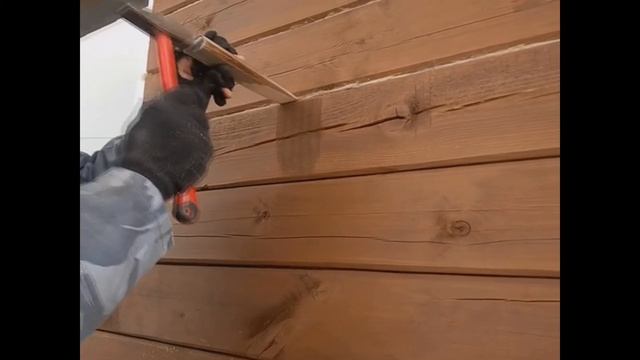 Конопатка  бруса