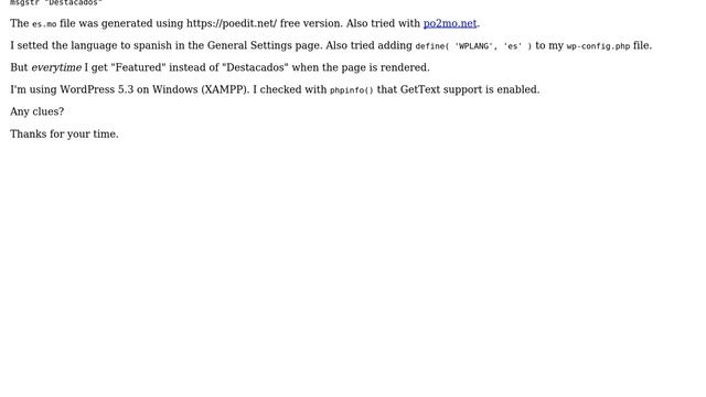 Wordpress: Translation from .mo file not working in theme смотреть онлайн