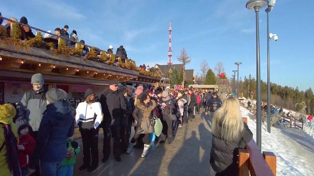 Walking in Gubalowka Zakopane funicular railway смотреть онлайн