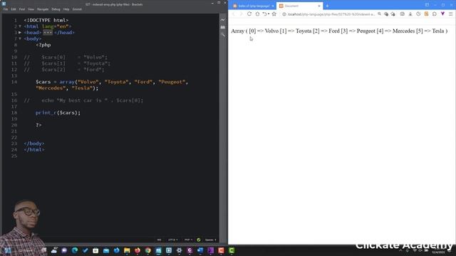 030 - PHP Indexed Array | PHP Tutorial for Beginners Full Course смотреть онлайн