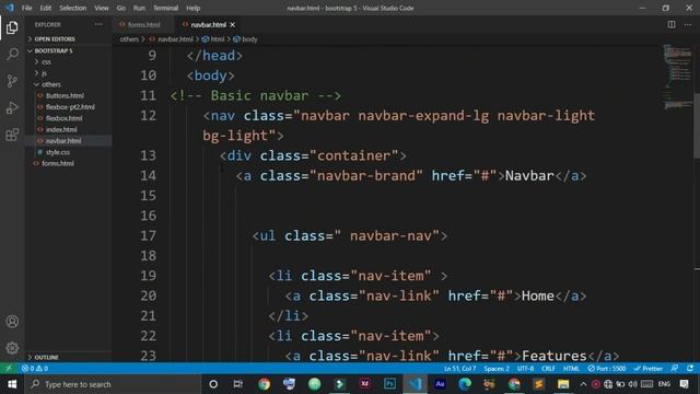Navbar in bootstrap 5 in Hindi смотреть онлайн