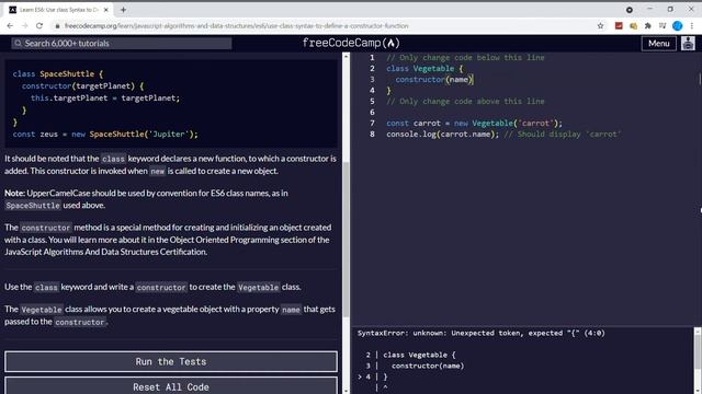 Learn ES6 (20/31) | Use class Syntax to Define a Constructor Function | freeCodeCamp смотреть онлайн