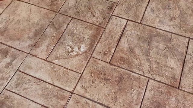 Косяки на печатном бетоне исправлены лаком порядок смотреть онлайн
