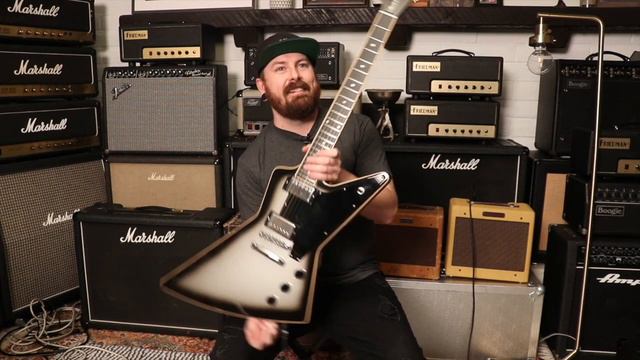 '12 Gibson "Thunderhorse" Explorer Dethklok Silverburst | Review & Demo! смотреть онлайн