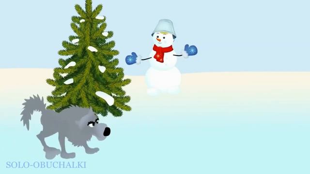 Детская зимняя песенка в лесу родилась Ёлочка смотреть онлайн